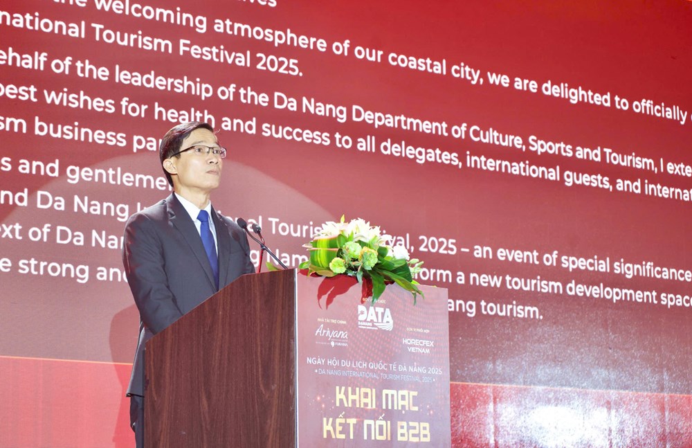 Phó Giám đốc Sở VHTTDL TP Đà Nẵng Tán Văn Vương phát biểu